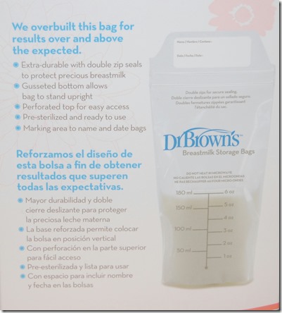 Dr. Brown's Breastmilk Storage Bags 100 Piece