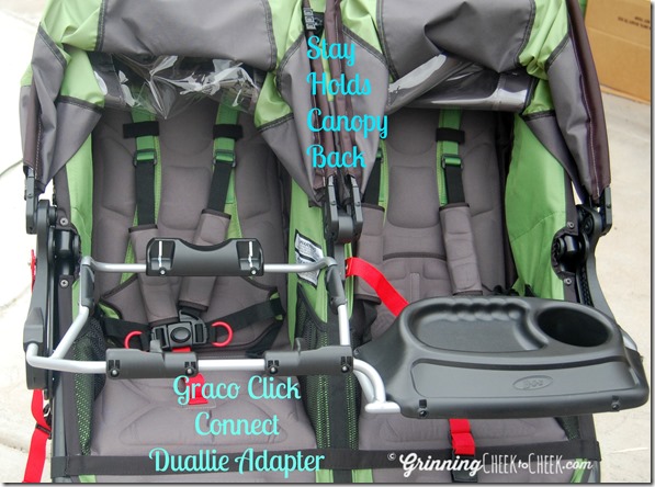 bob double stroller with car seat